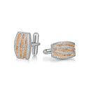 ILMIO Sterling Silver Micro Pave Cufflinks - 3CV1
