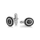 ILMIO Sterling Silver Micro Pave Cufflinks - 6504A1