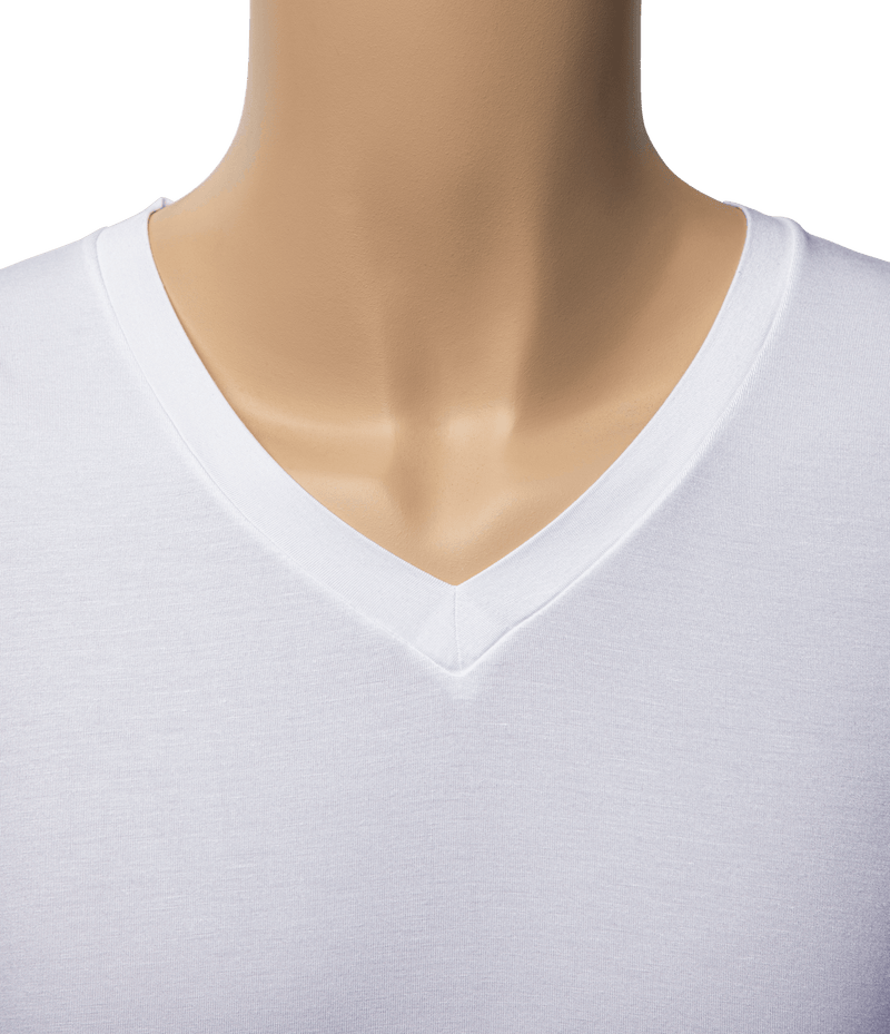 Ilmio Mens Bamboo V-Neck Undershirts