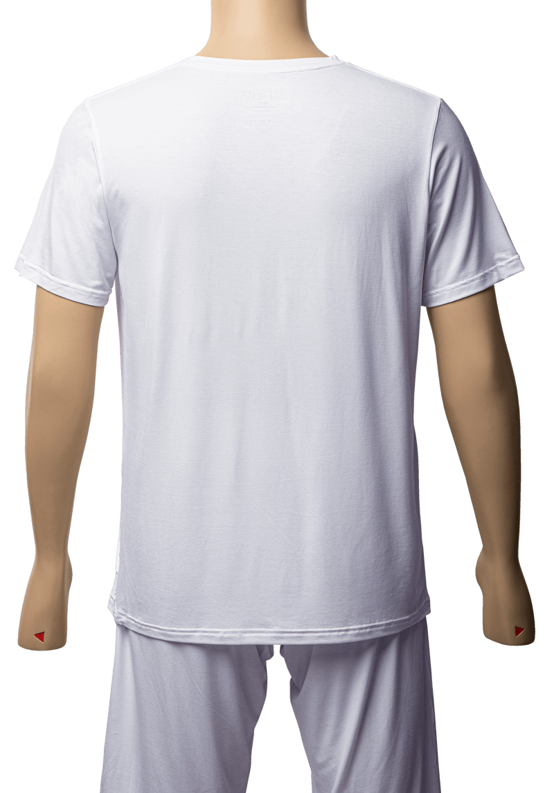 Ilmio Mens Bamboo V-Neck Undershirts