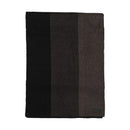 Zubii Knit Scarf  - Diagnol Stripe - Black and Grey