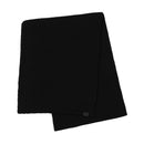 Zubii Knit Scarf  - Diagonal Ribbed - Black