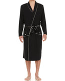 Symmar Men's Micro Model Robe - Black