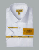 Men's - Ilmio Gold F10, Double Placket, Short Sleeve - (L/R) Cotton Shirt - With Pocket