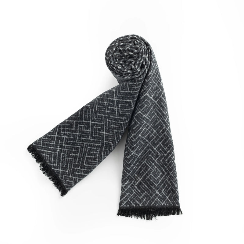 ILMIO 100% Brushed Silk Men`s Scarf - S06