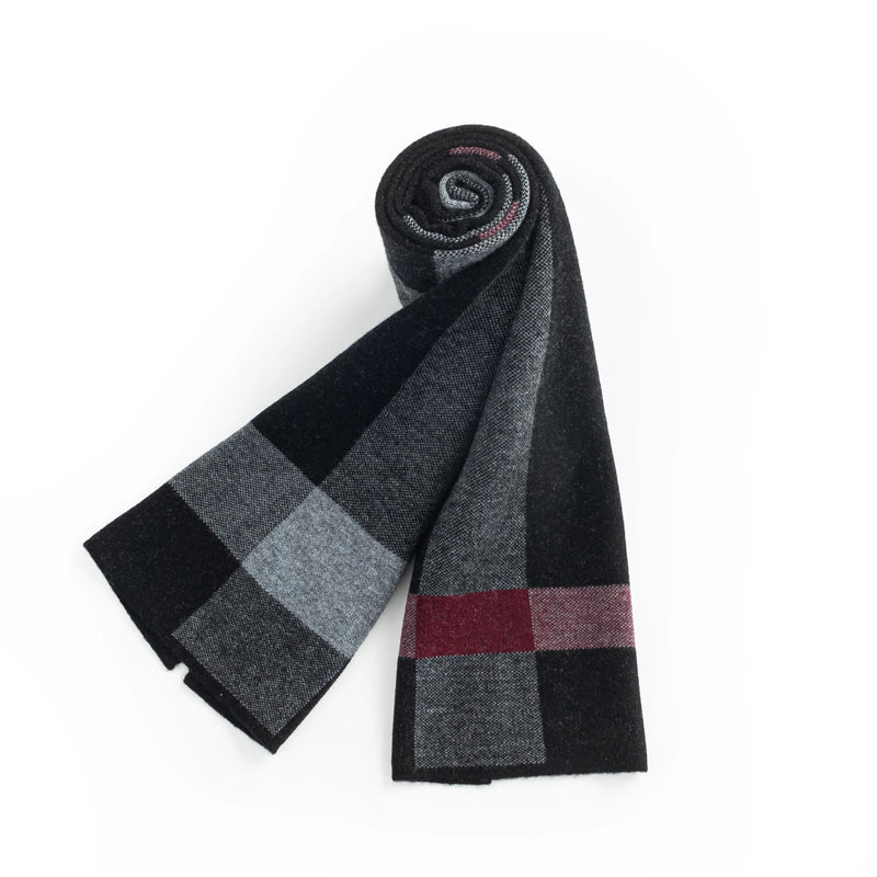 ILMIO 100% Knitted Wool Men`s Scarf - W03