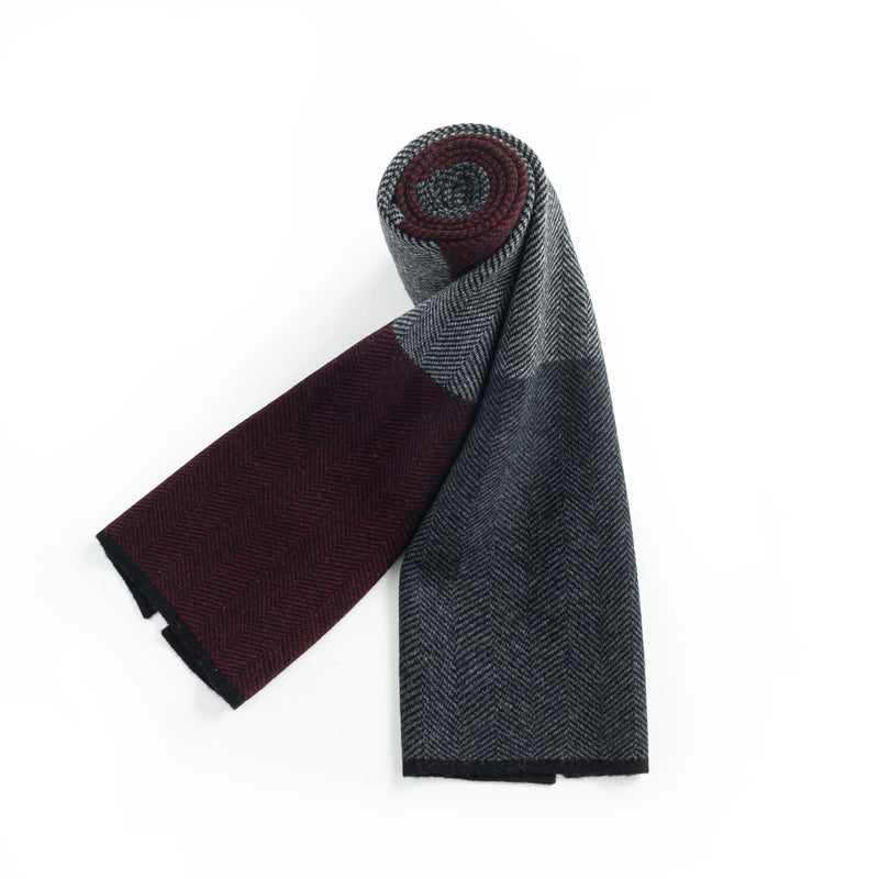 ILMIO 100% Knitted Wool Men`s Scarf - W08