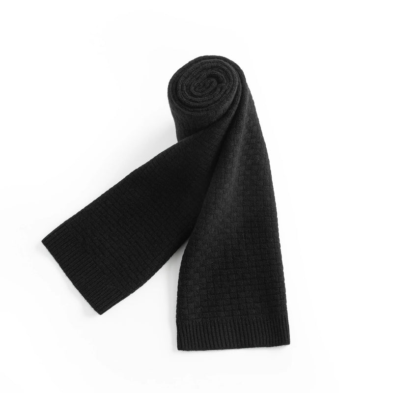 ILMIO 100% Knitted Wool Men`s Scarf - W11