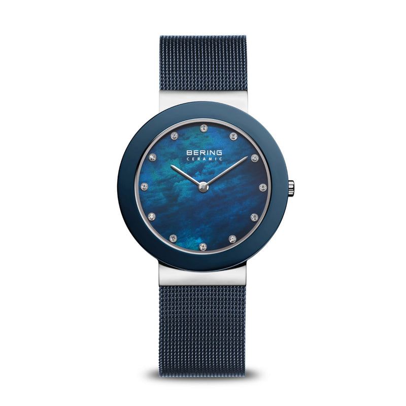 Bering Watch| Ceramic | polished silver | 11435-387