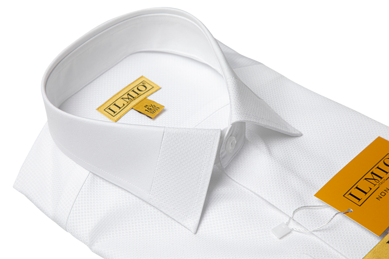 Ilmio Gold White On White - Covered Buttons - Button Cuff  -