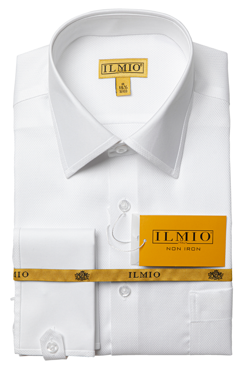 Ilmio Gold White On White - French Placket - French Cuff  -