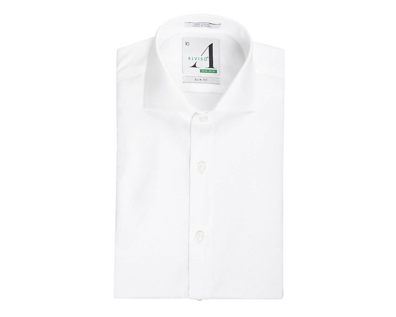 alviso dress shirts Alviso Boys White Long Sleeve 100% Cotton Non-Iron Stretch Dress Shirt