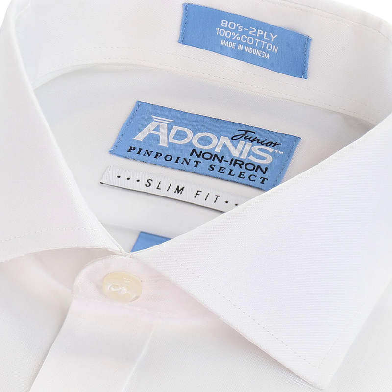 Boys Adonis Pinpoint 100% cotton Shirt