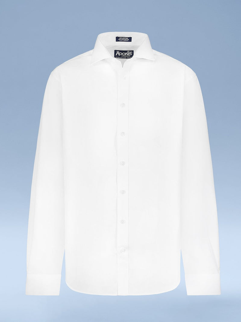 Boys Adonis cotton blend Signature Twill French Cuff Shirt