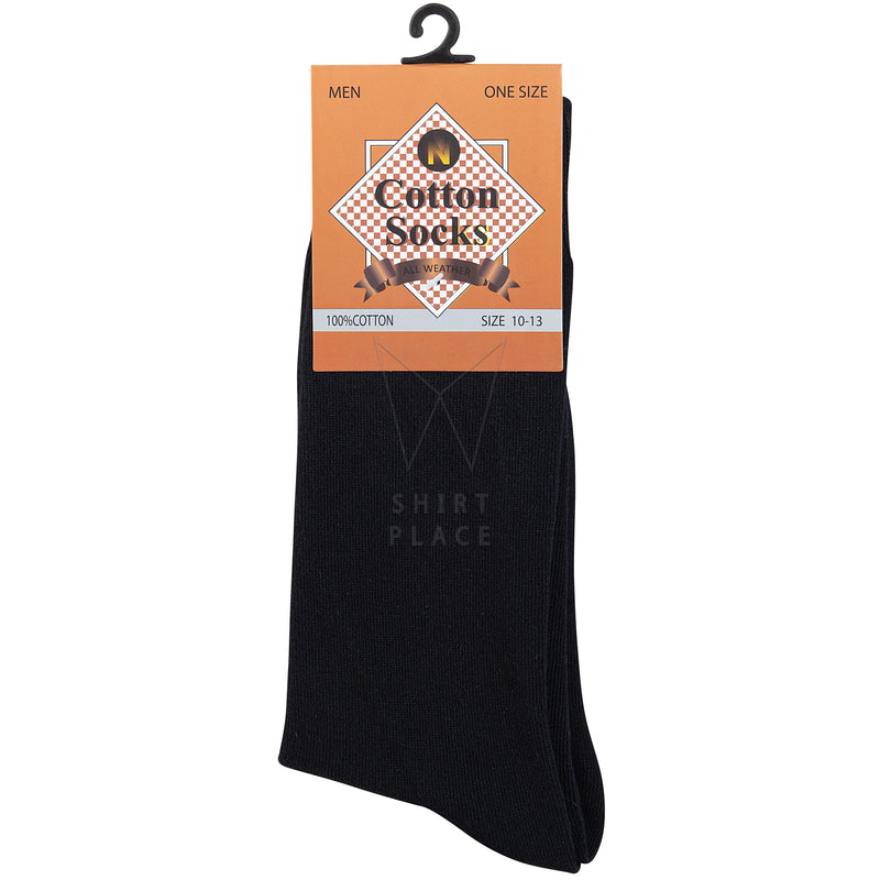 Cotton Socks - Black 9-11 Cotton Socks - Black 9-11