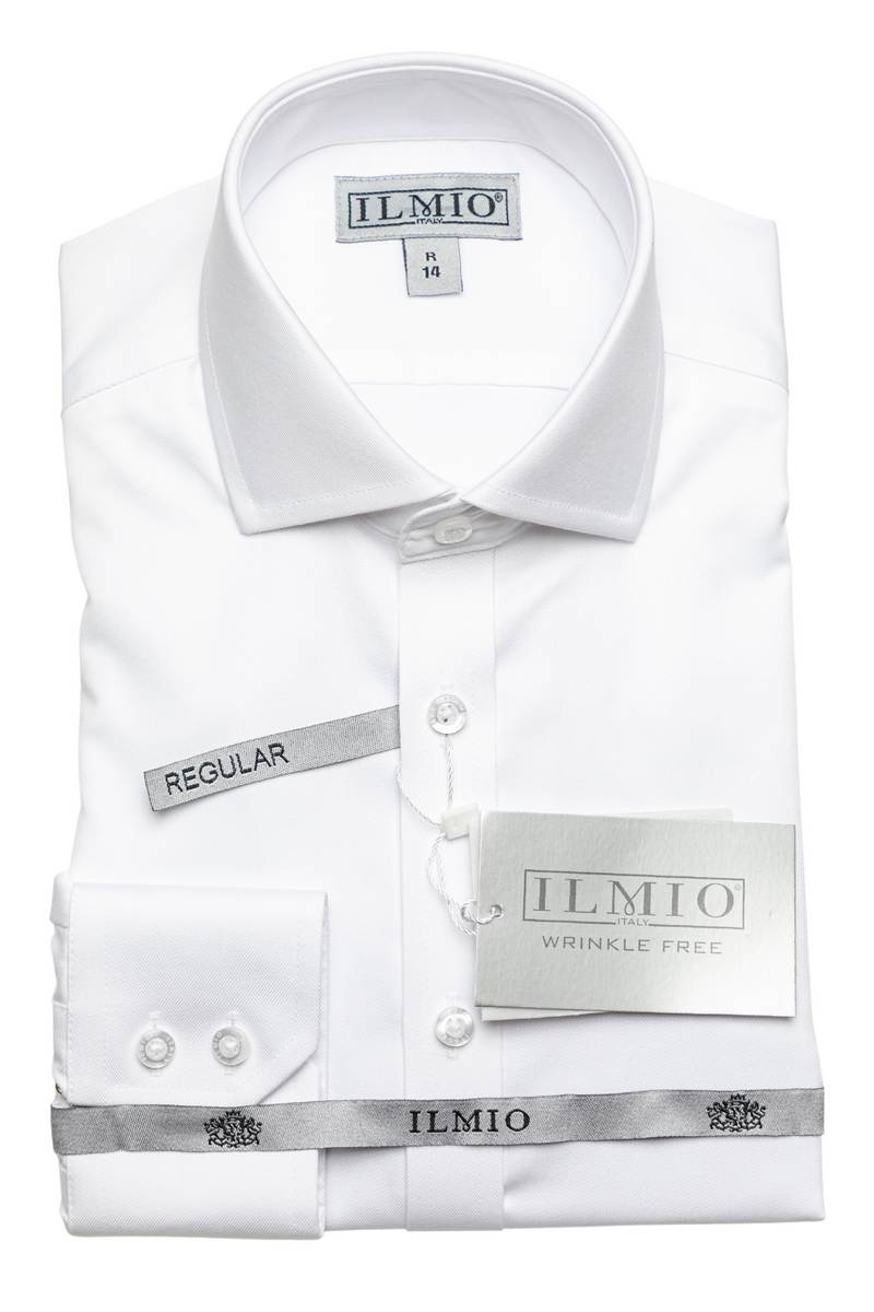 Boys -  Ilmio Silver Label - Spread collar - Poly Cotton Shirt