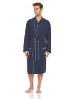 Symmar Men's Micro Model Robe - Navy