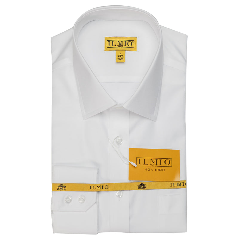 Mens - Ilmio Gold Label - Fine Twill Button Cuff (L/R) Cotton Shirt