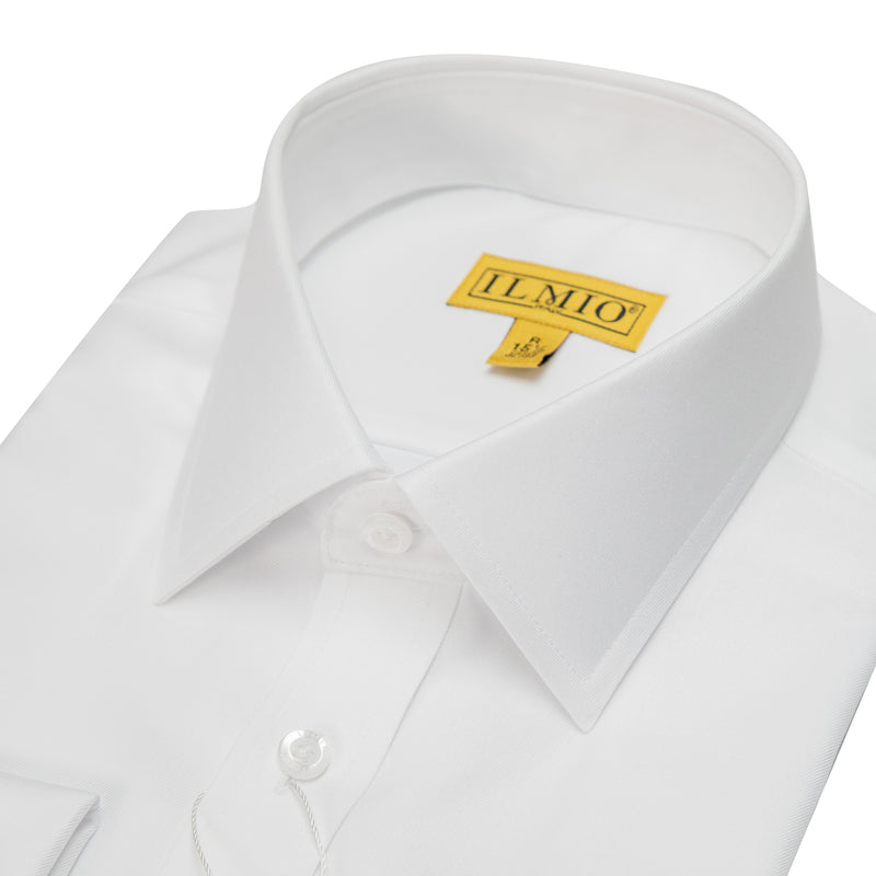 Mens - Ilmio Gold Label - Fine Twill Button Cuff (L/R) Cotton Shirt