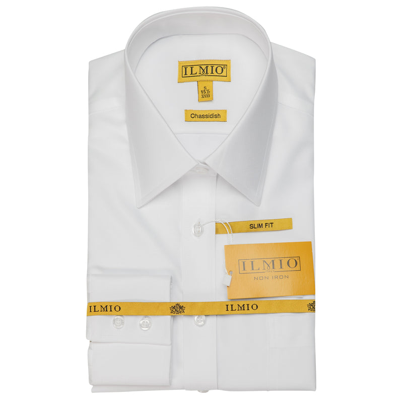 Mens - Ilmio Gold Label - Fine Twill Chassidish (R/L)  Cotton Shirt