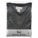 Mens Robes King Cotton Knit V Neck  Pajama