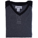 Mens Robes King Cotton Knit V Neck  Pajama