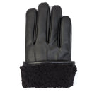 Vinyl Leather With Sheep Texture Gloves