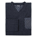 YUGO Boys & Men's Cotton Knit V-Neck Pajamas - 9244 Charcoal & Black