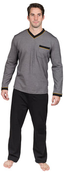 Mens Yugo Support Cotton Knit V Neck