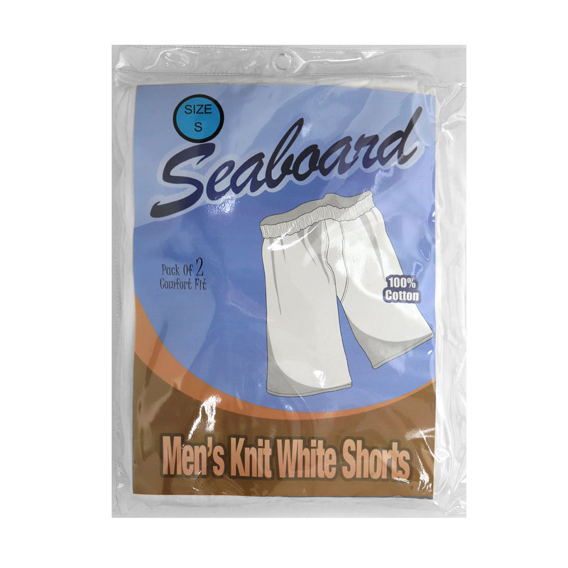 Mens Seaboard Cotton Knit Boxers Shorts (Knee length) 2 PK.